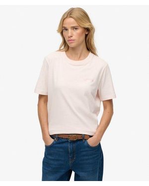 Superdry & Co Essential Logo Embroidered T-shirt - White