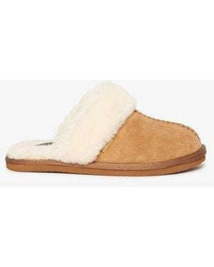 Superdry Classic Suede Mule Slippers - White