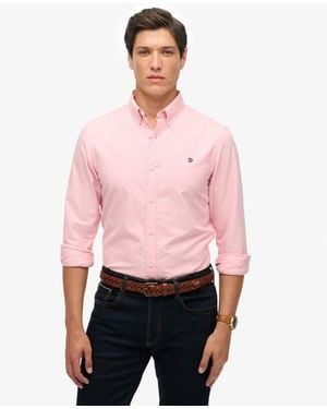 Superdry Classic Oxford Long Sleeve Shirt - Red