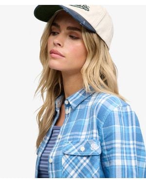 Superdry & Co Lumberjack Check Flannel Shirt - Blue