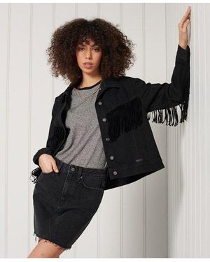 Superdry Tassled Jacket - Black