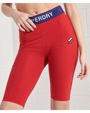 Superdry Sportstyle Essential Cycling Shorts - Red