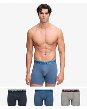Superdry Co Boxer Triple Pack - Blue