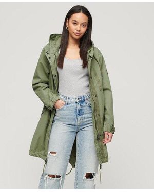Superdry Fully Lined Vintage Field Parka - Green
