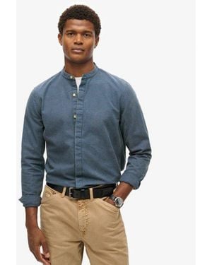 Superdry & Co The Merchant Store - Indigo Henley Shirt - Blue