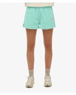 Superdry & Co Essential Logo Garment Dye Shorts - Green