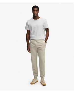 Superdry & Co Essential Logo Half Brushed joggers - White