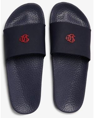 Superdry & Co . Pool Sliders - Blue