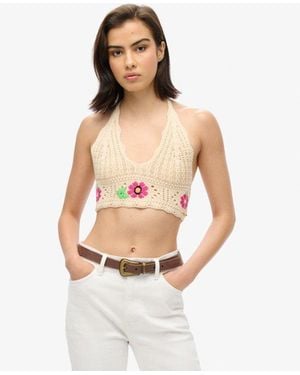 Superdry Crochet Flower Bralette - Multicolour