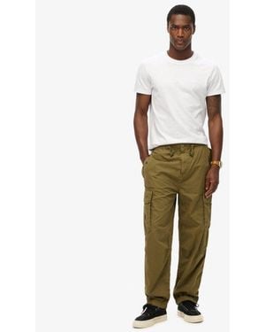 Superdry baggy Parachute Broek - Wit