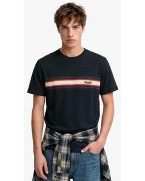 Superdry & Co Outdoor Stripe Logo Relaxed T-shirt - Black