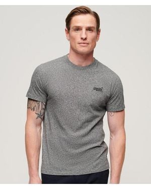 Superdry Homme T-Shirt En Coton Bio À Logo Essential Taille - Gris