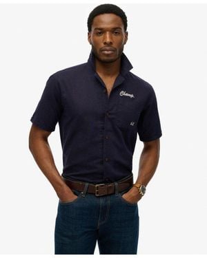 Superdry & Co The Merchant Store- Resort Shirt - Blue