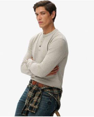 Superdry & Co The Merchant Store - Henley Top - Grey