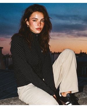 Superdry Polka Dot Track Top - Black