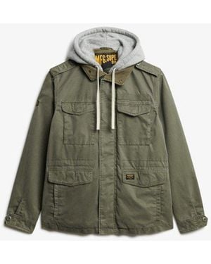 Superdry & Co Hooded Rookie Field Jacket - Green