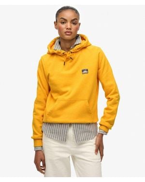 Superdry Great Outdoors Embroidered Hoodie - Yellow