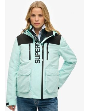 Superdry Color Block Ultimate Windbreaker Jacket - Green