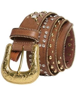Superdry Rhinestone Belt - Brown