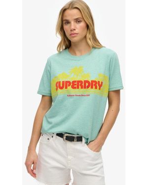 Superdry & Co Outdoor Stripe Relaxed T-shirt - Green