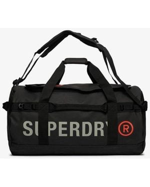 Superdry Grote Tarp Barrel Tas - Zwart