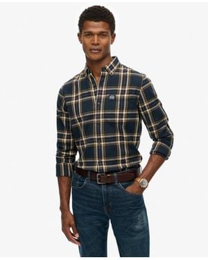 Superdry Long Sleeve Cotton Lumberjack Shirt - Gray