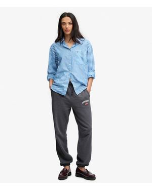 Superdry Athletic Essential Boyfriend joggingbroek - Blauw