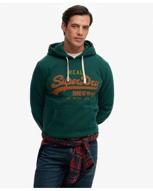 Superdry & Co Vintage Logo Classic Hoodie - Green
