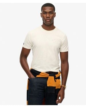 Superdry Athletic Embossed Relaxed T-Shirt - White
