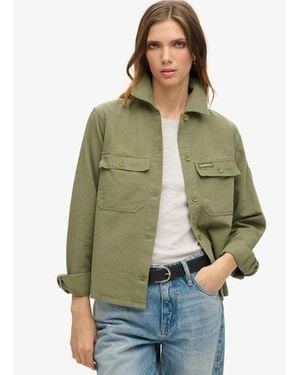 Superdry & Co Ladies Classic Embellished Military Jacket - Green