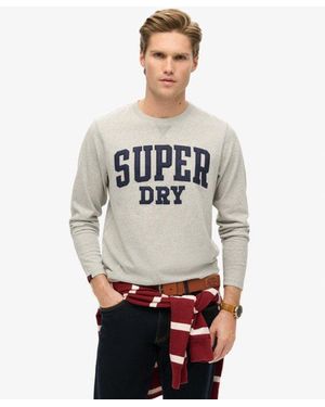 Superdry & Co Vintage Athletic Long Sleeve Top - Grey