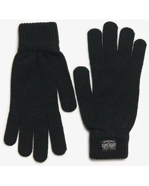 Superdry Classic Knitted Gloves - Black