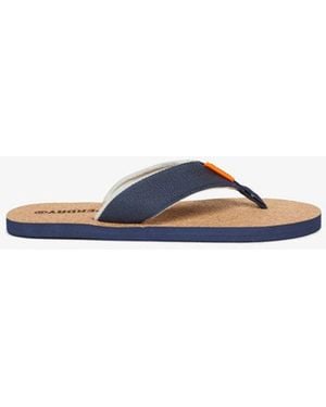Superdry Kurken Teenslippers Met Print - Blauw