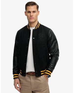 Superdry Classic Varsity Bomber Jacket - Black