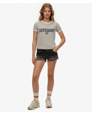Superdry & Co Denim Hot Shorts - Black