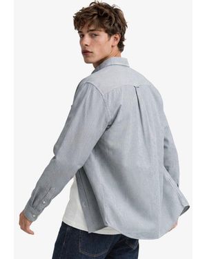 Superdry & Co Classic Oxford Long Sleeve Shirt - Gray