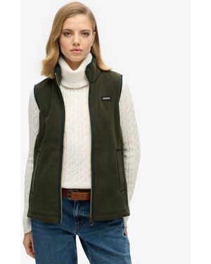 Superdry & Co Estate Fleece Gilet - Green