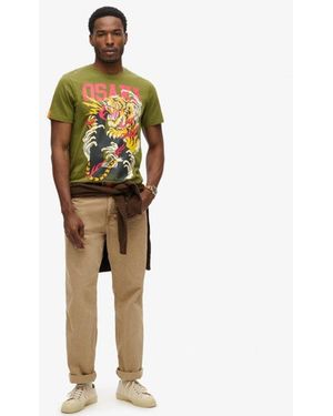 Superdry Osaka 6 Narrative T-shirt - Metallic