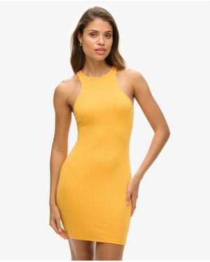 Superdry & Co Jersey Racer Mini Dress - Orange