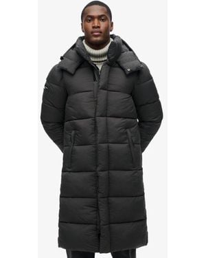 Superdry & Co Ripstop Long Puffer Coat - Black