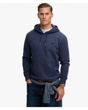 Superdry Essential Logo Hoodie - Blue