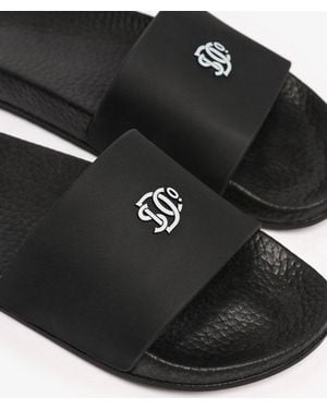 Superdry & Co . Pool Sliders - Black