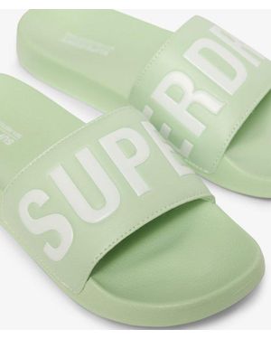 Superdry & Co Vegan Core Pool Sliders - Green