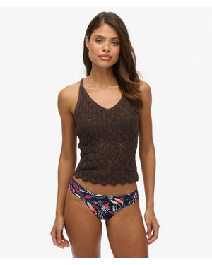 Superdry Ruched Bikini Briefs - Blue