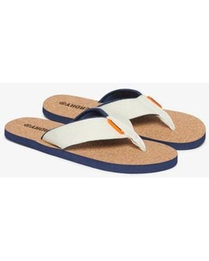 Superdry Kurken Teenslippers Met Print - Wit