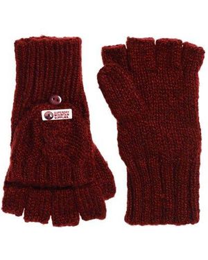 Superdry Clarrie Mittens Loganberry Nep - Purple