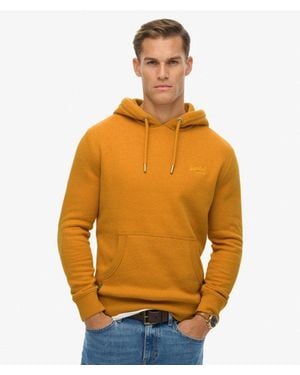Superdry Vintage Logo Embroidered Hoodie - Orange