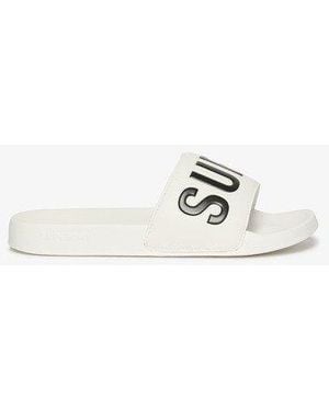 Superdry Vegan Core Pool Sliders - White