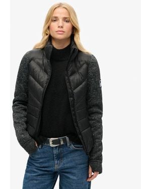 Superdry Storm Knit Hybrid Jacket - Black