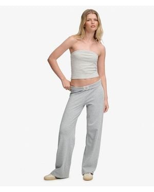 Superdry & Co Athletic Essentials Fold Over joggers - White